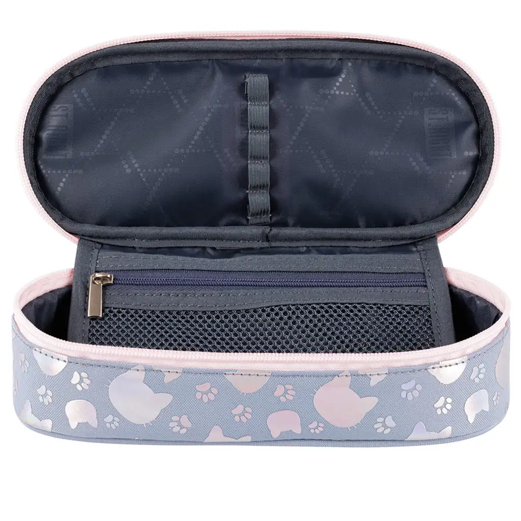 St.Right: Silver Cats cicás ovális tolltartó 23cm kép 2