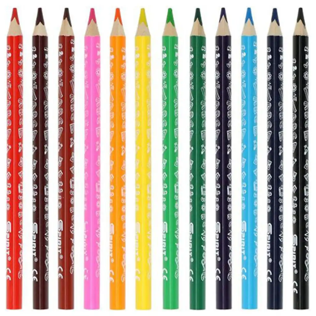 Spirit: Jumbo háromszögletű színesceruza 12db-os szett kép 2