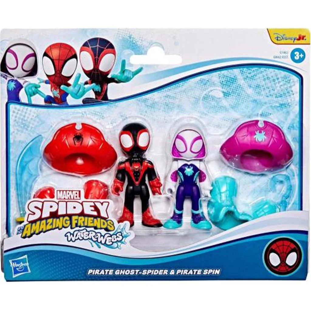 Póki és csodálatos barátai: Water-Webs Kalóz Ghost-Spider és Kalóz Spin játékszett - Hasbro