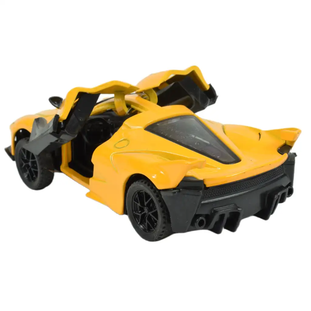 Die-Cast: Fém luxus sportautó nyitható ajtóval, többféle változatban 12cm 1db kép 8