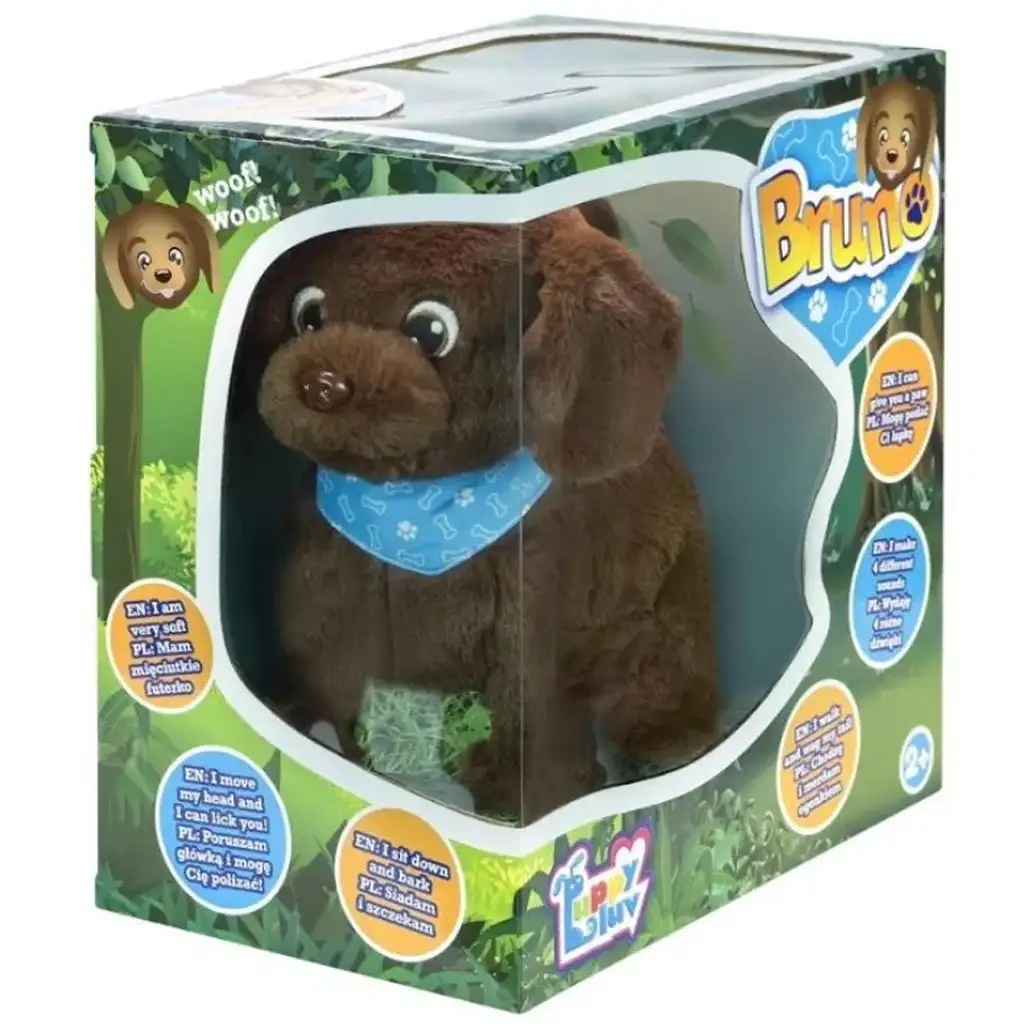 Interaktív plüss kutyus - Bruno
