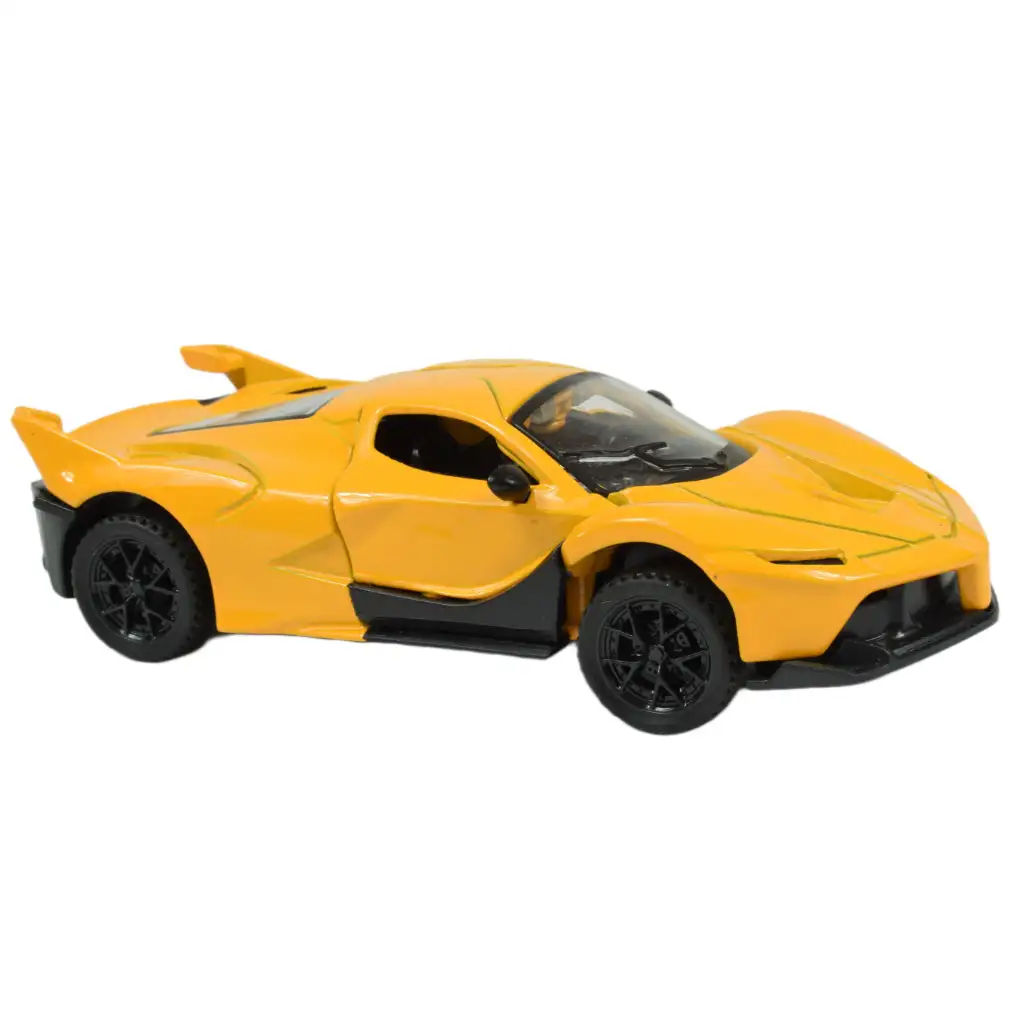 Die-Cast: Fém luxus sportautó nyitható ajtóval, többféle változatban 12cm 1db kép 10