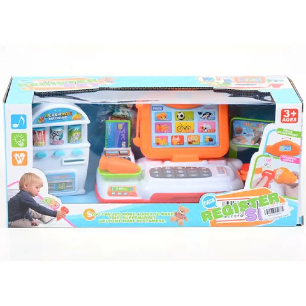 Fiús pénztárgép italautomatával