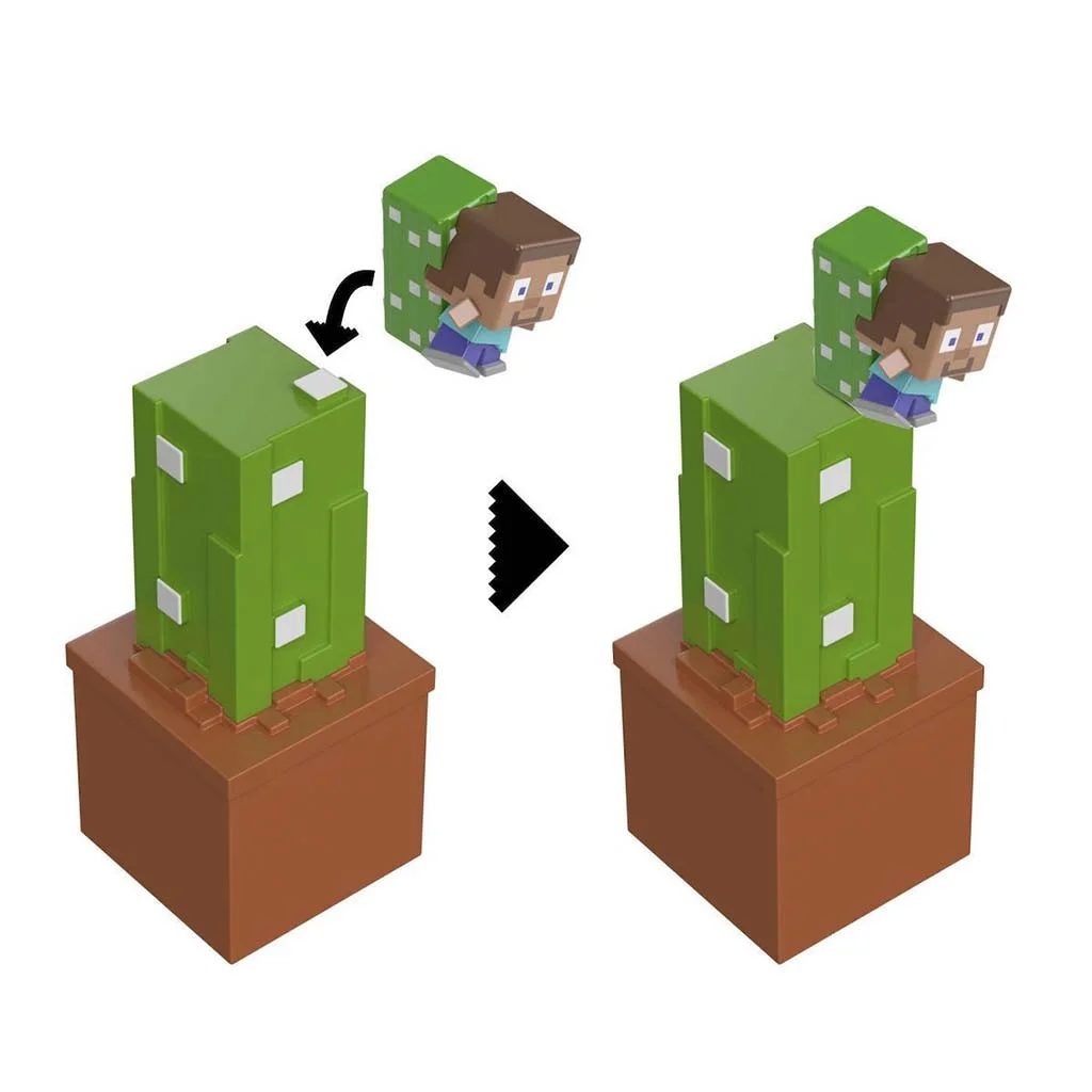 Minecraft Reveal minifigura tárolóban - Kaktusz - Mattel kép 4