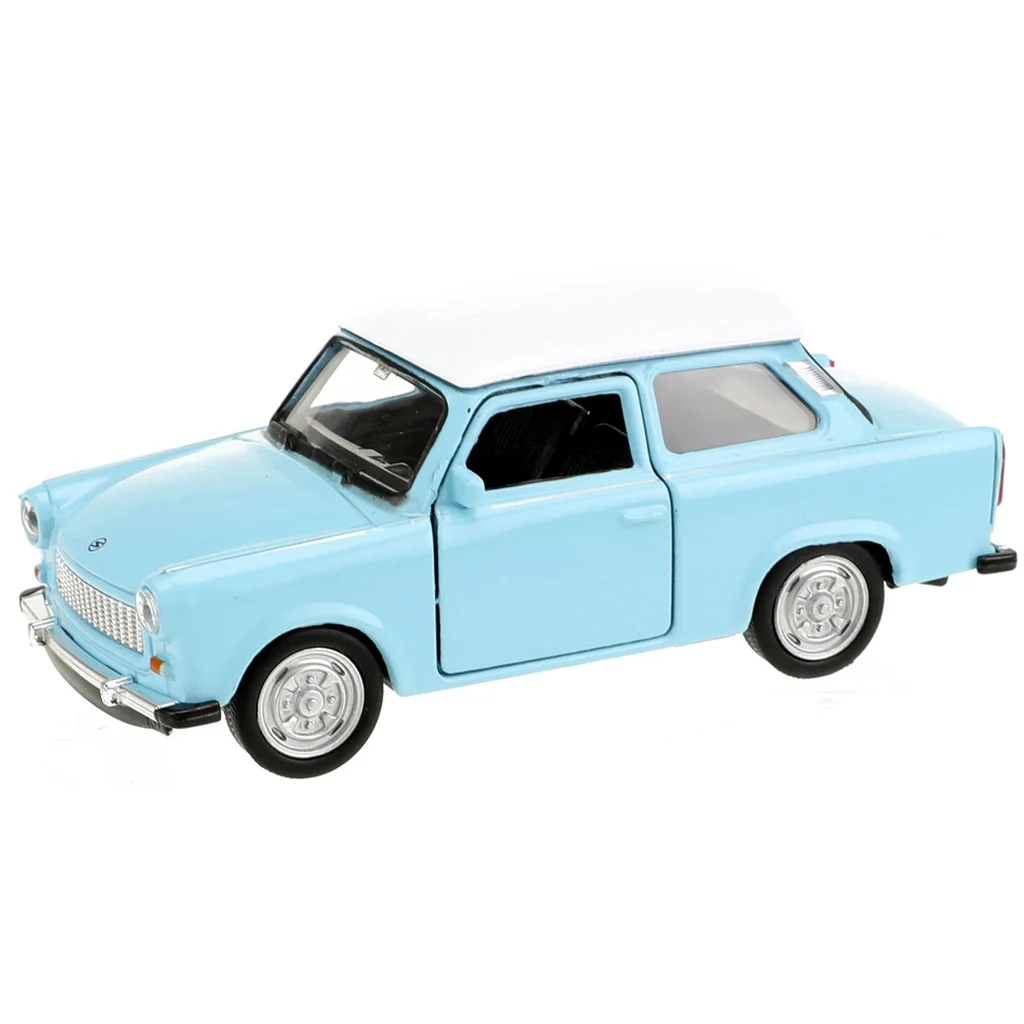Welly: Trabant 601 fém kisautó modell többféle változatban 11cm kép 3