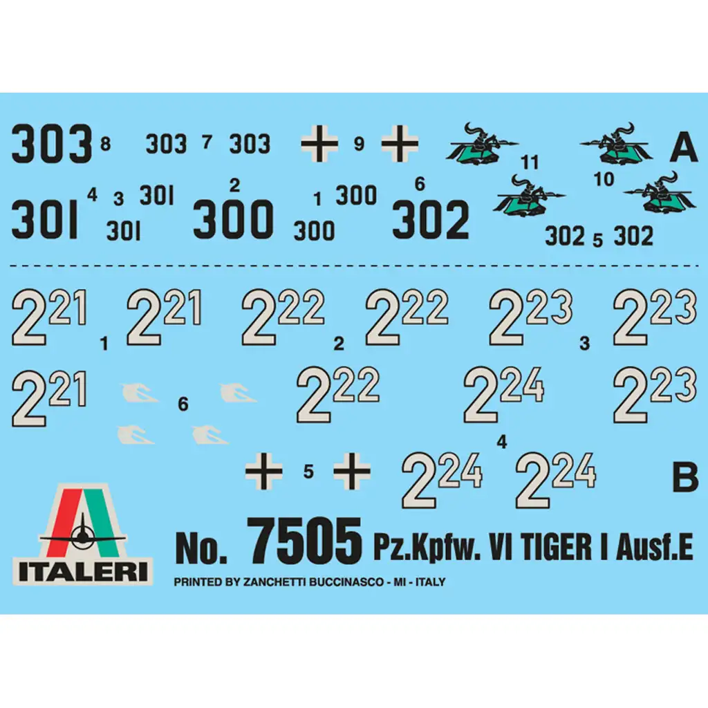 Italeri 1/72 Pz. Kpfw. VI Tiger I Ausf. E Tigris tank 2db-os makett szett kép 2