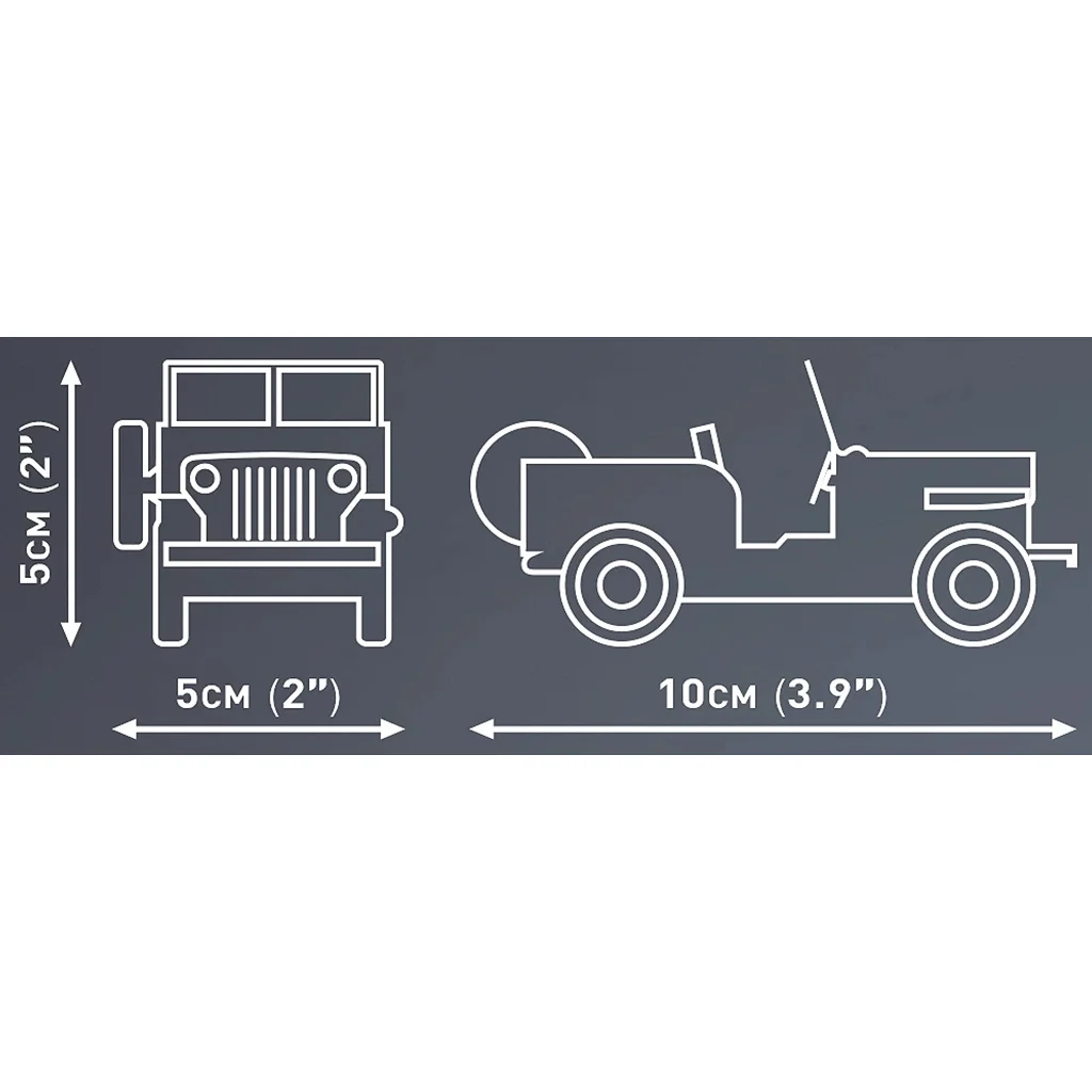 COBI: Jeep Willys CJ-2A építőjáték (24517) kép 3