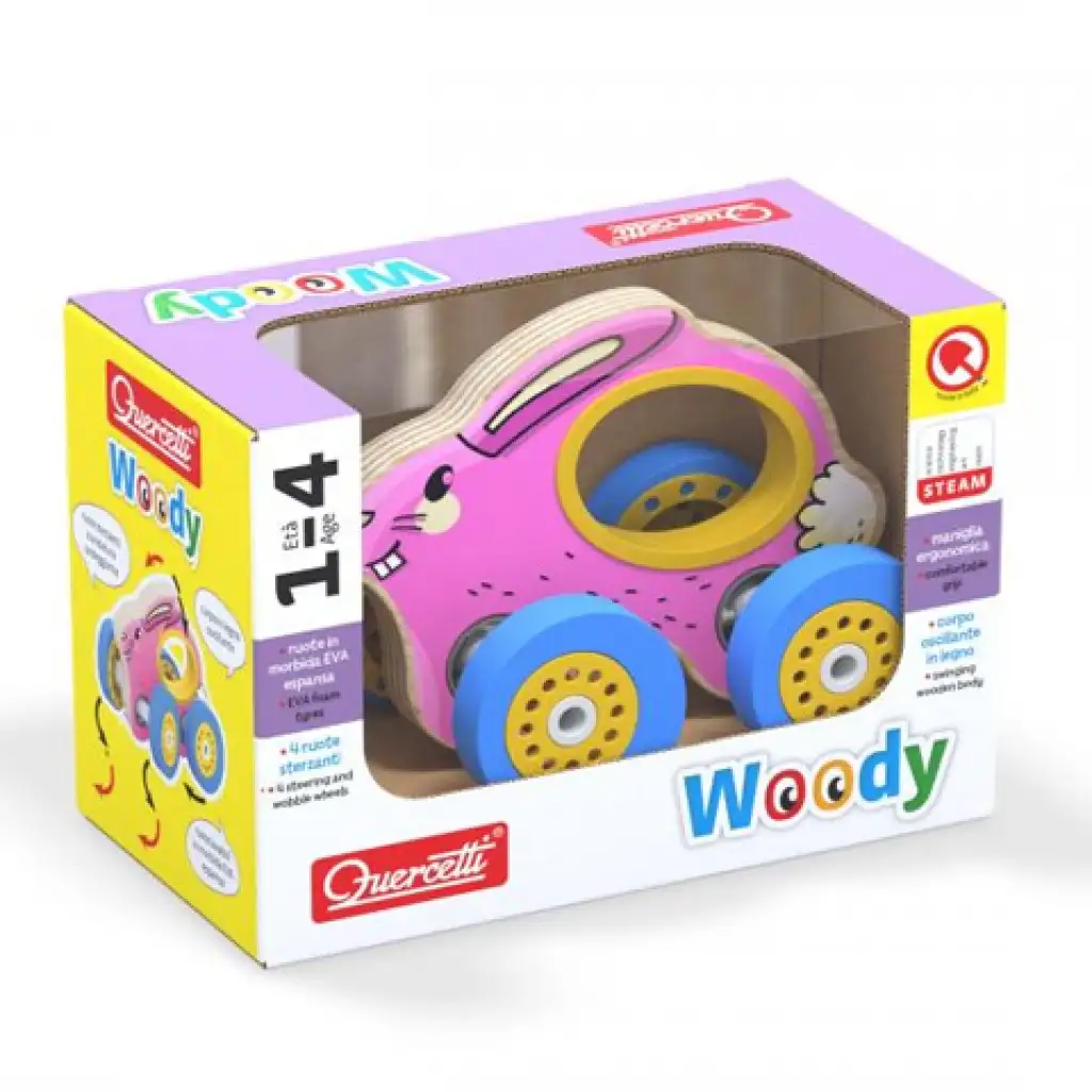 Quercetti: Woody fa gurulós nyuszi