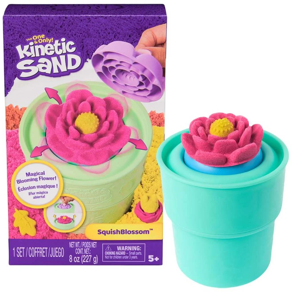 Kinetic Sand: Squish Blossom varázsvirág homokgyurma szett – Spin Master