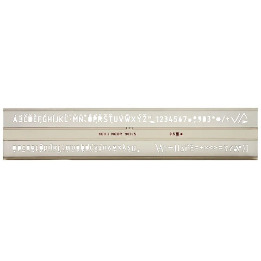 ICO: Koh-I-Noor ISO betűsablon 5mm-es