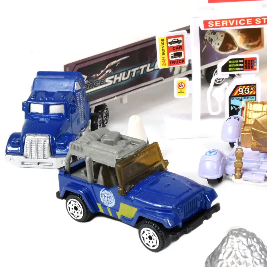 Space Team: Űr játékszett járművekkel, műholddal és kiegészítőkkel kép 2