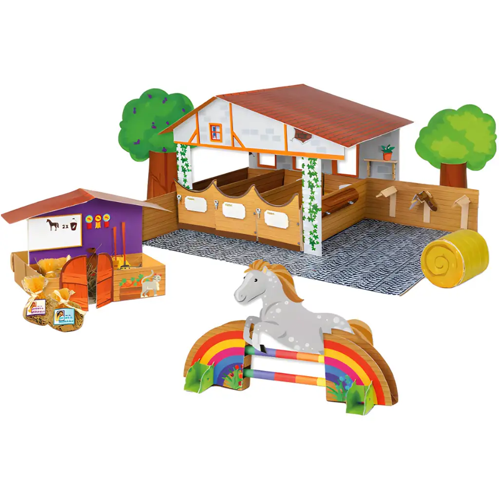 LENA: My Pony ECO lovarda készítő kreatív játékszett kép 2