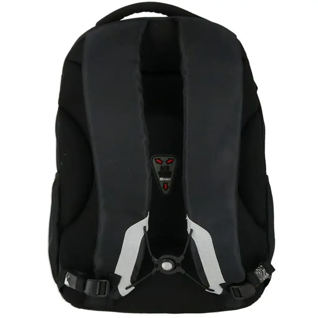 Spirit: Masha macis fekete lekerekített iskolatáska, hátizsák 46x31x21cm kép 3