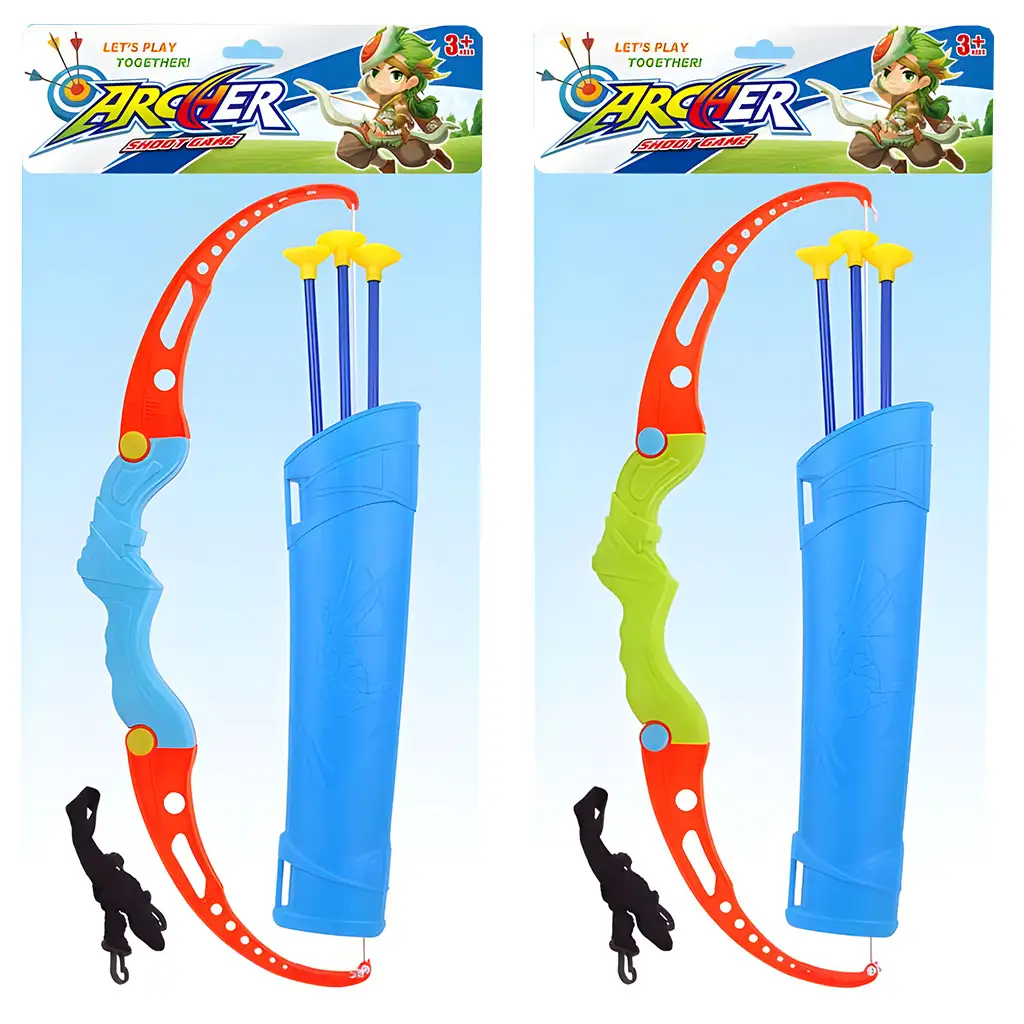 Archer: Íj szett kétféle változatban 3 db nyílvesszővel 57cm kép 4