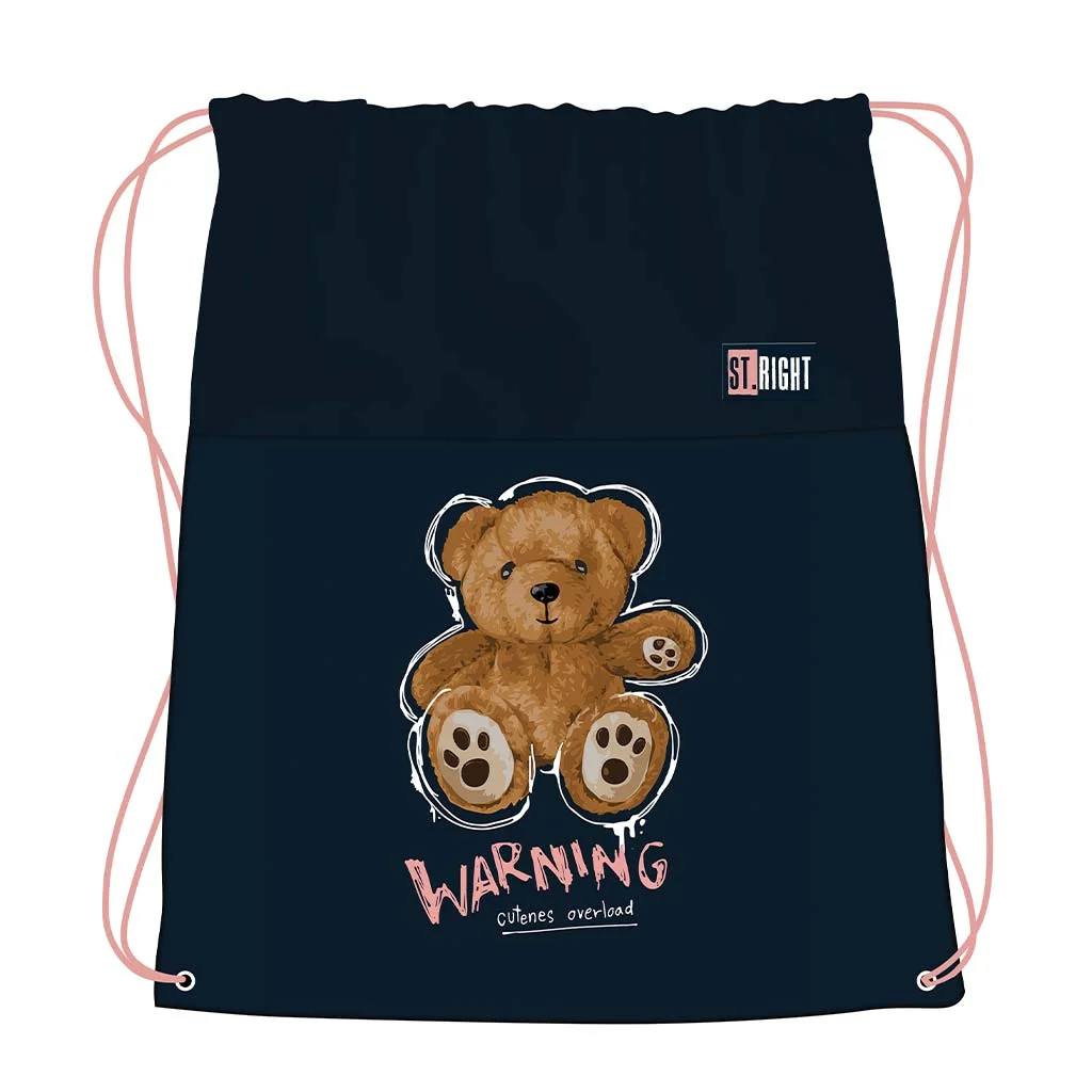 St.Right Teddy Bear tornazsák, sportzsák 43x34cm