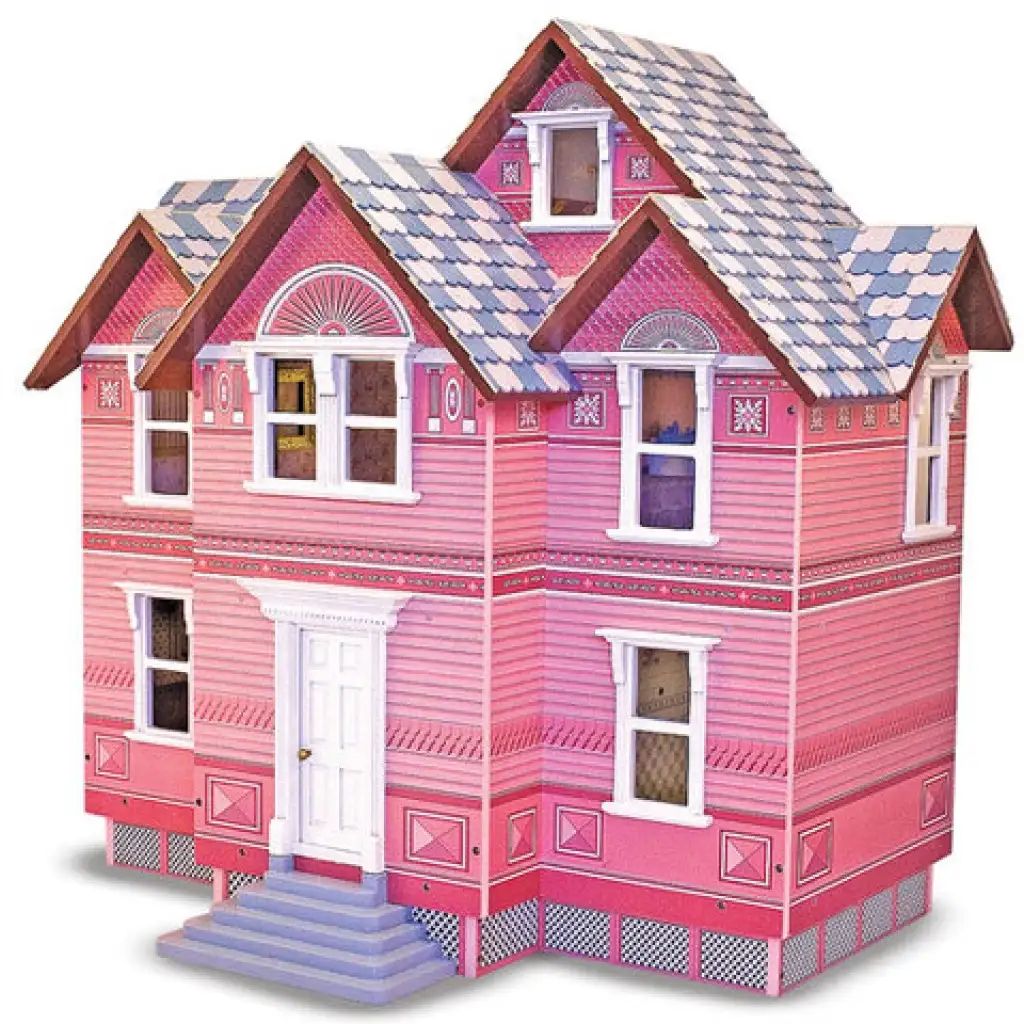 Viktoriánus fa emeletes babaház - Melissa & Doug kép 2