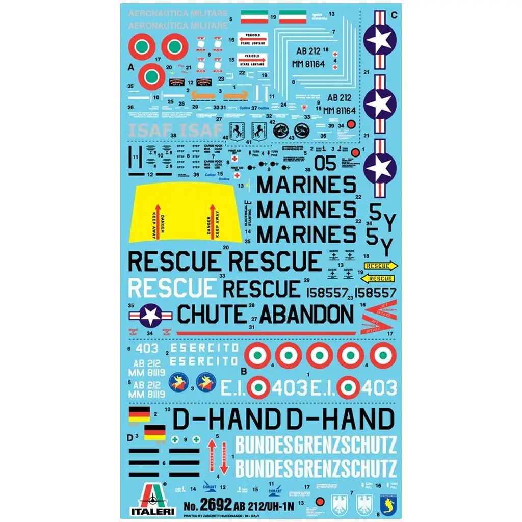 Italeri 1/48 AB 212 / UH-1N helikopter makett kép 2