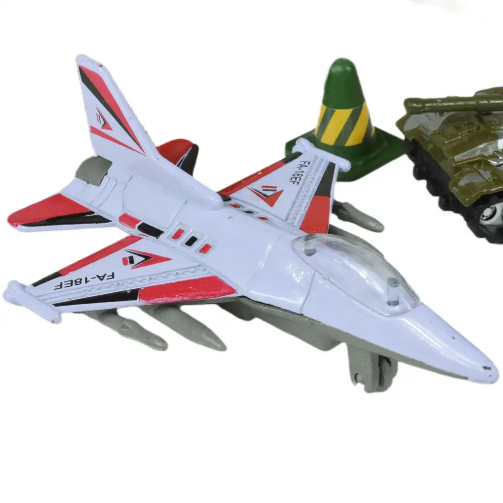 Super Army: Katonai játékszett fém járművekkel és lendkerekes repülővel kétféle változatban kép 10