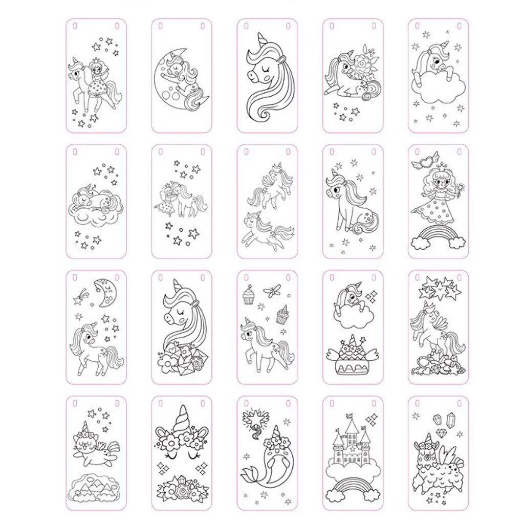 Luna: Must Team Unikornis 27db-os kreatív színező szett kép 4