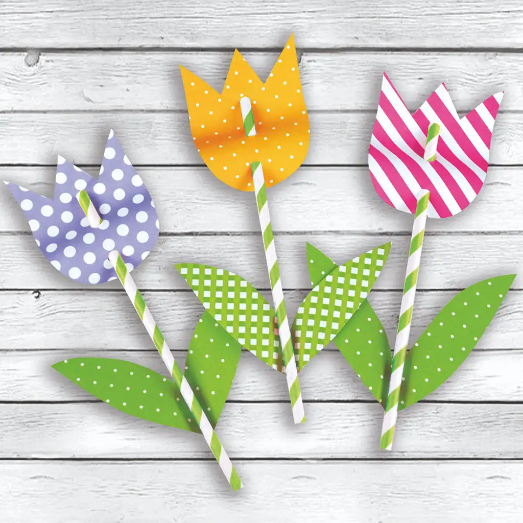 PlayBox: Csíkos színes papírszívószál szett 50db-os kép 2