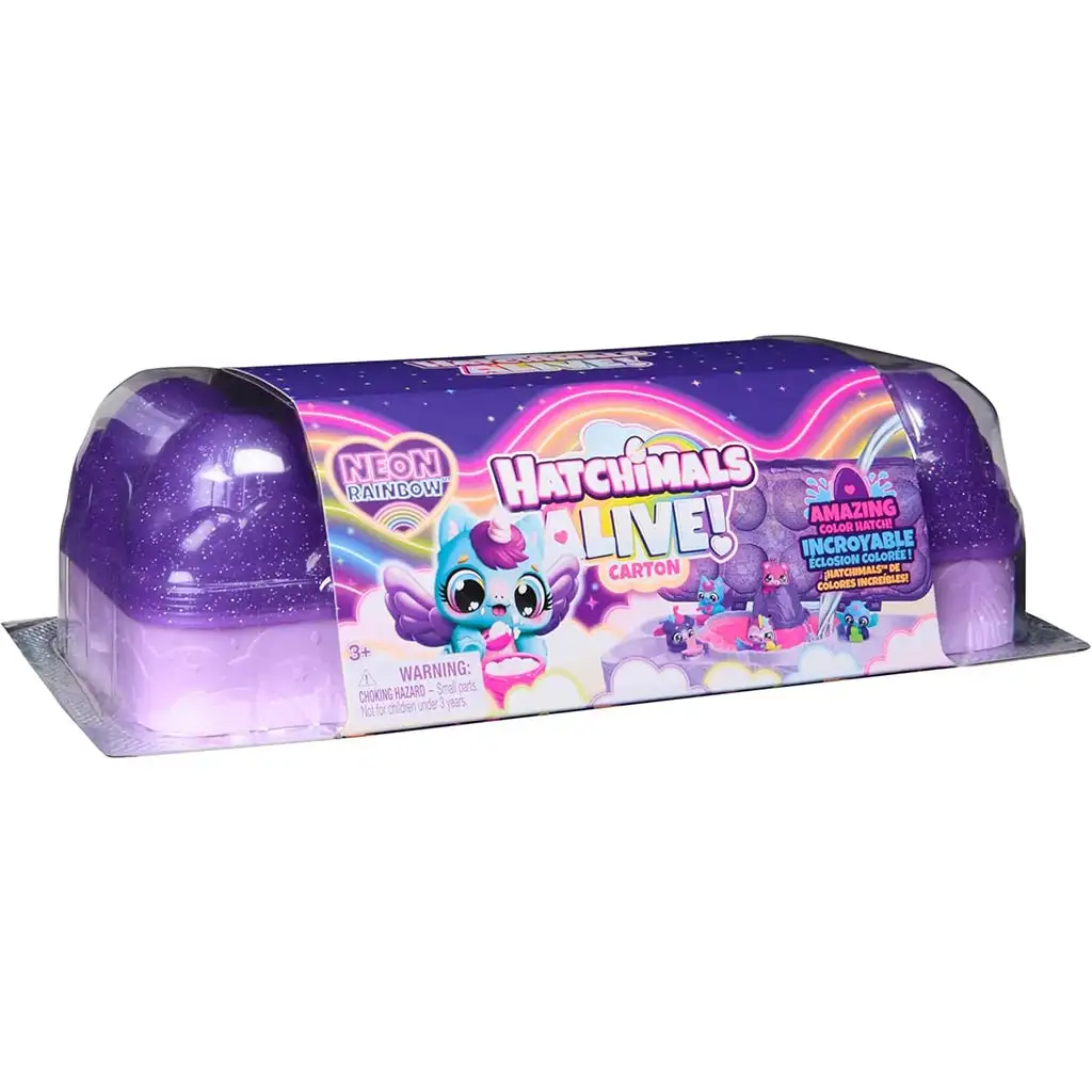 Hatchimals Alive!: Neon Rainbow Tojástartó - Spin Master