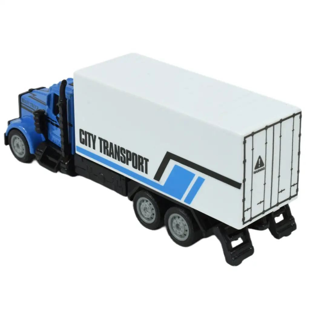 City Squad: Szállító teherautó lendkerekes kialakítással kétféle változatban 1db kép 9