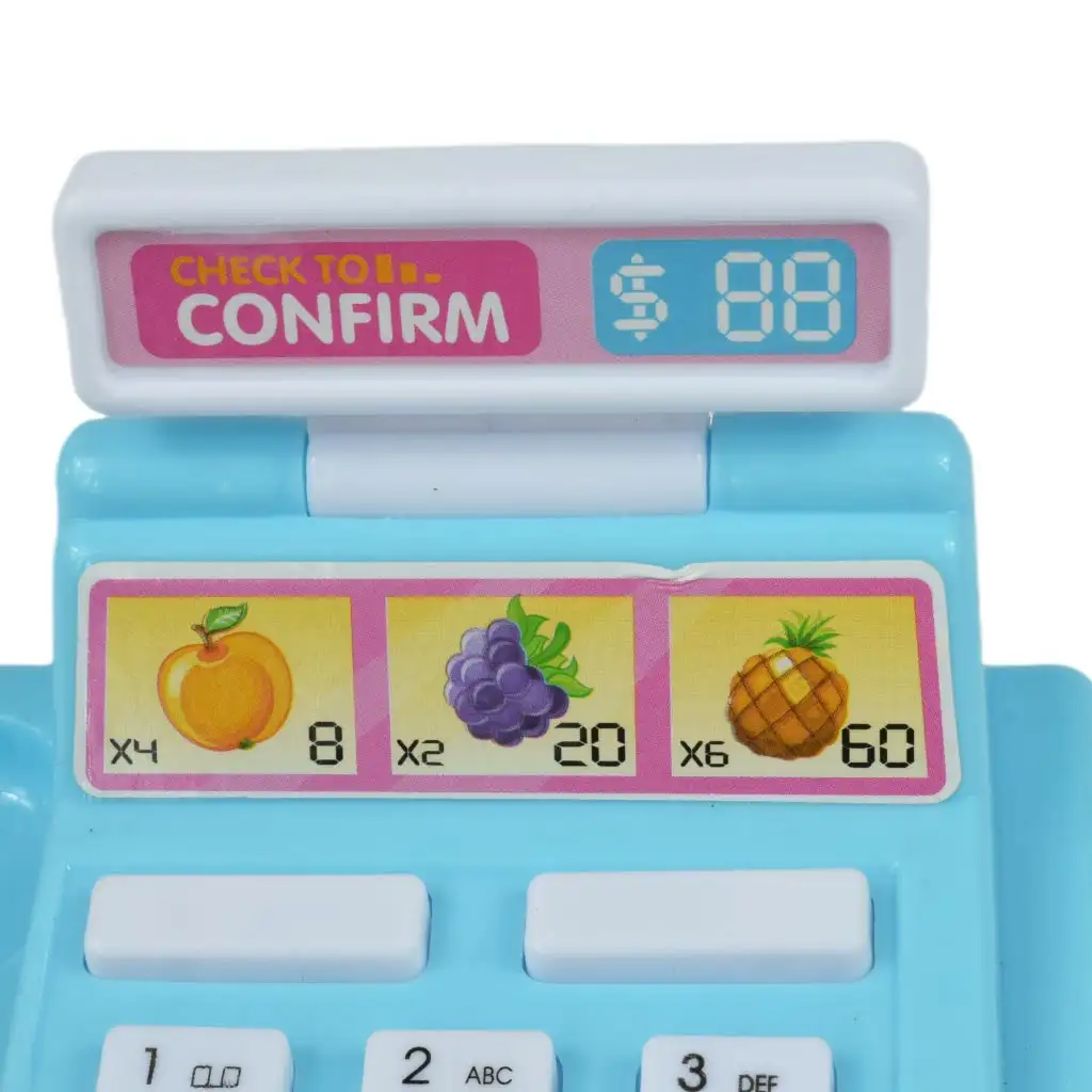 Happy Shopping: Pénztárgép nyitható kasszával kétféle változatban 12,5cm kép 5