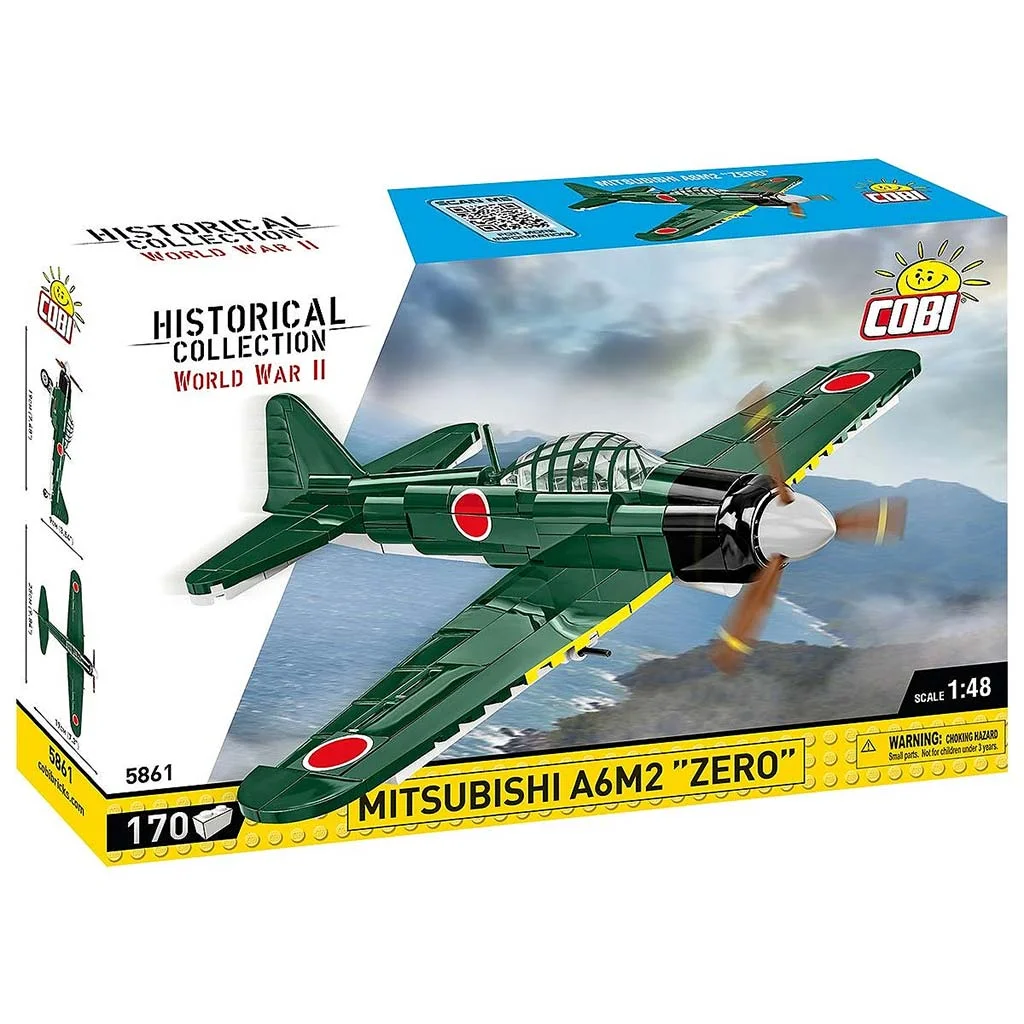 COBI: Mitsubishi A6M2 „Zero” vadászrepülőgép építőjáték (5861)