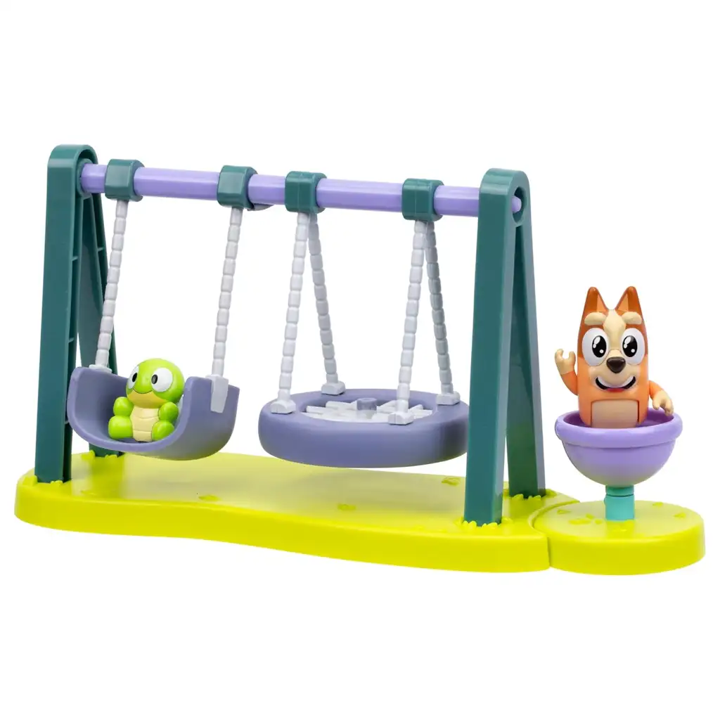 Bluey: Játszótér játékszett Bingó és Teknős figurával kép 3