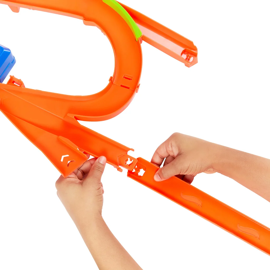 Hot Wheels Stunt Tracks: Ütközés a levegőben pályaszett kisautóval – Mattel kép 3