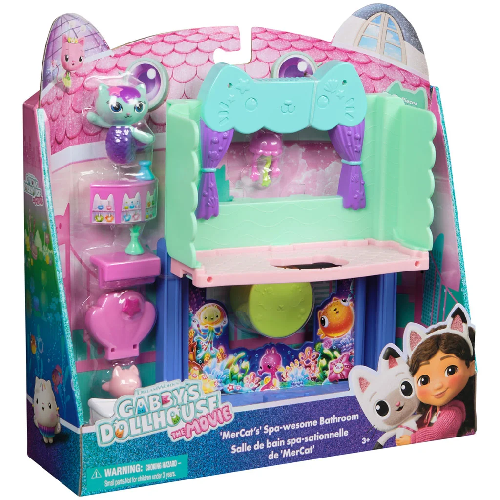Gabi babaháza mozi: Szirénke fürdőszobája játékszett - Spin Master