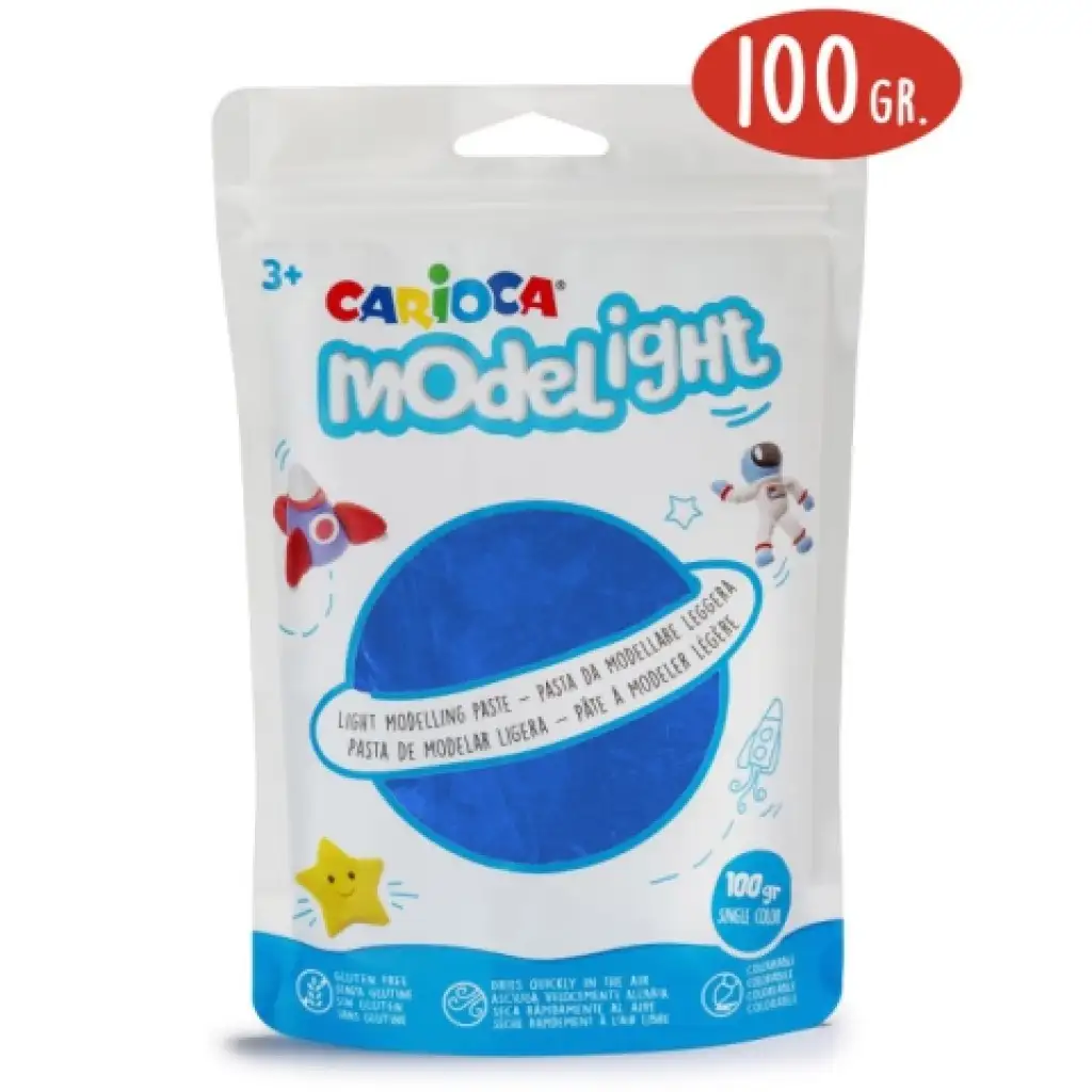 Modelight 100g-os kék gyurma - Carioca