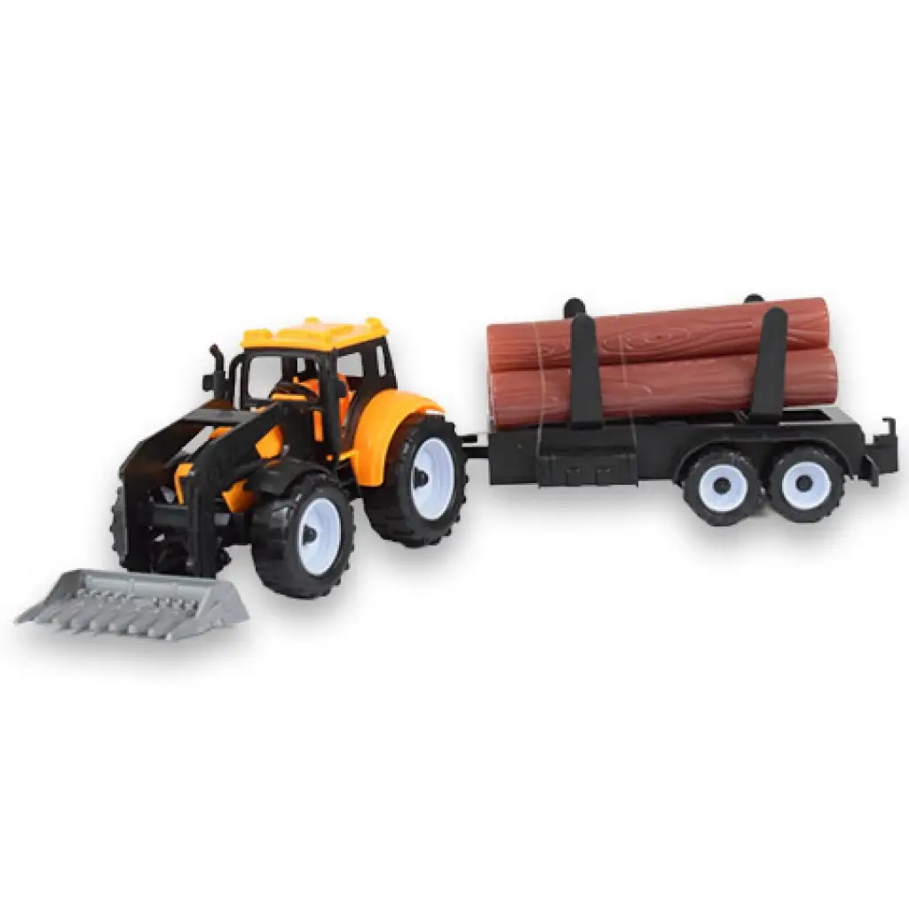 Engineering Truck: Két részes munkagép szett rönkszállító és tréleres traktorral kép 4