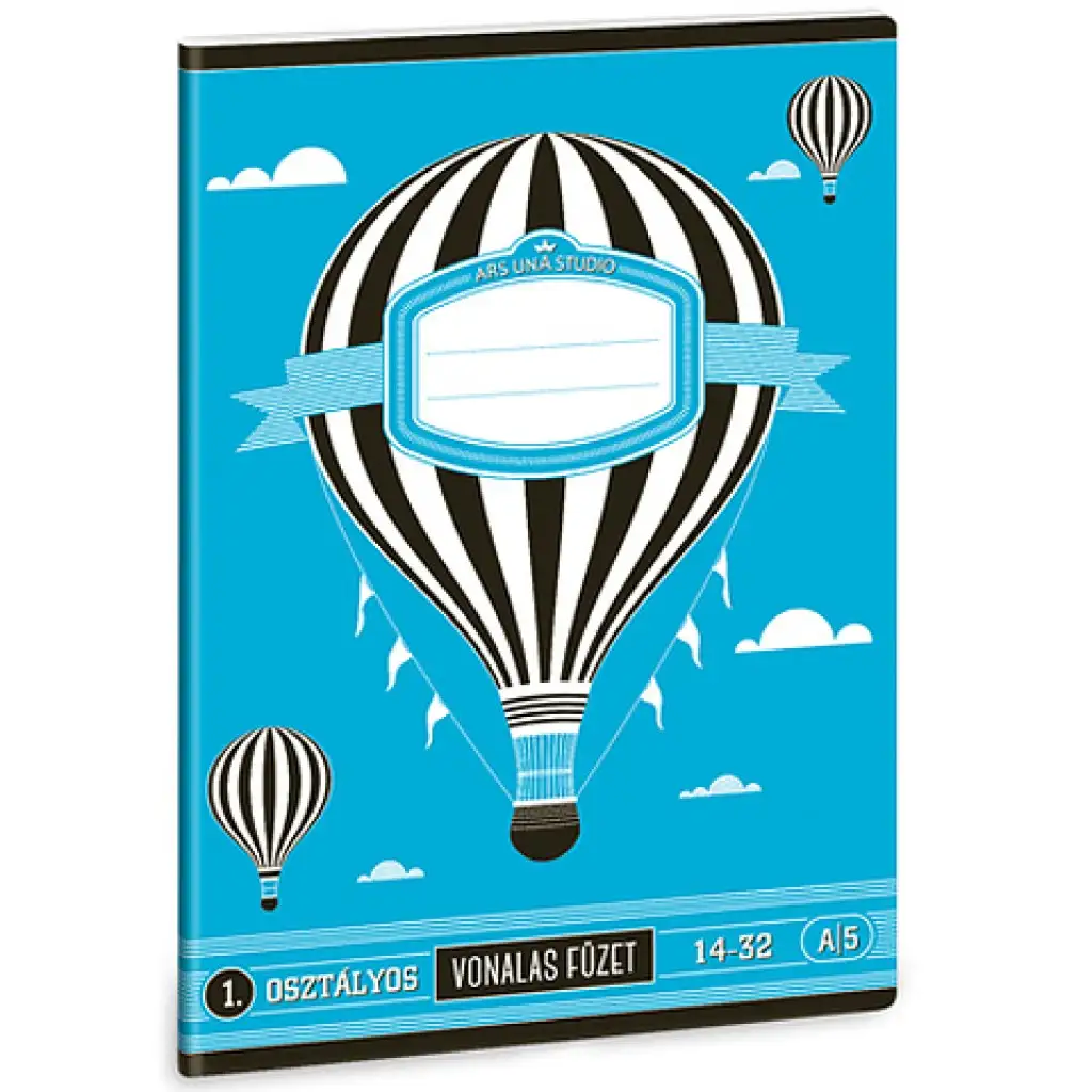 Hőlégballonos 1.osztályos vonalas füzet A/5