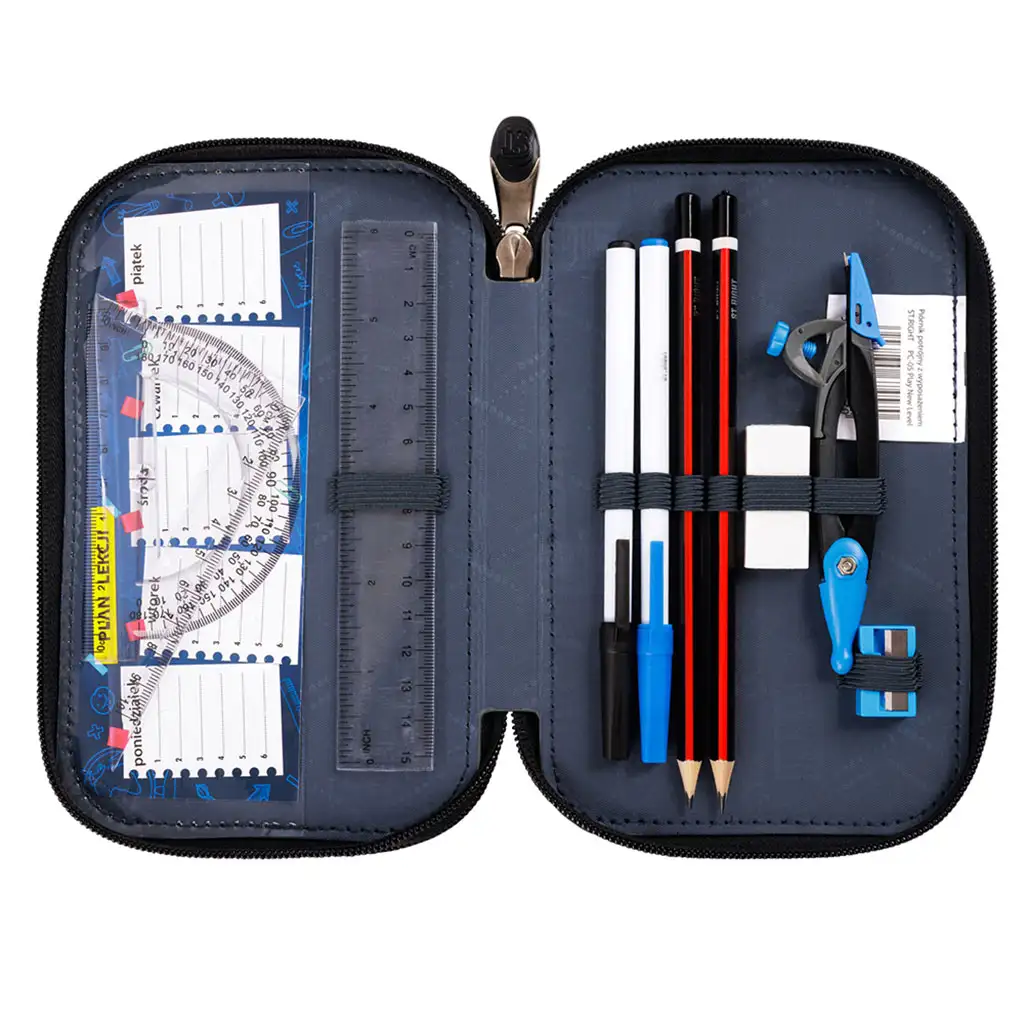 St.Right Blue Gamer kétemeletes töltött tolltartó kép 3