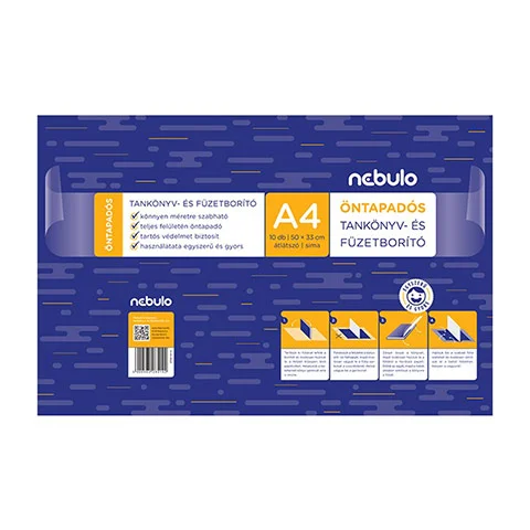 Nebulo: Füzetborító A/4-es 10db-os öntapadós sima
