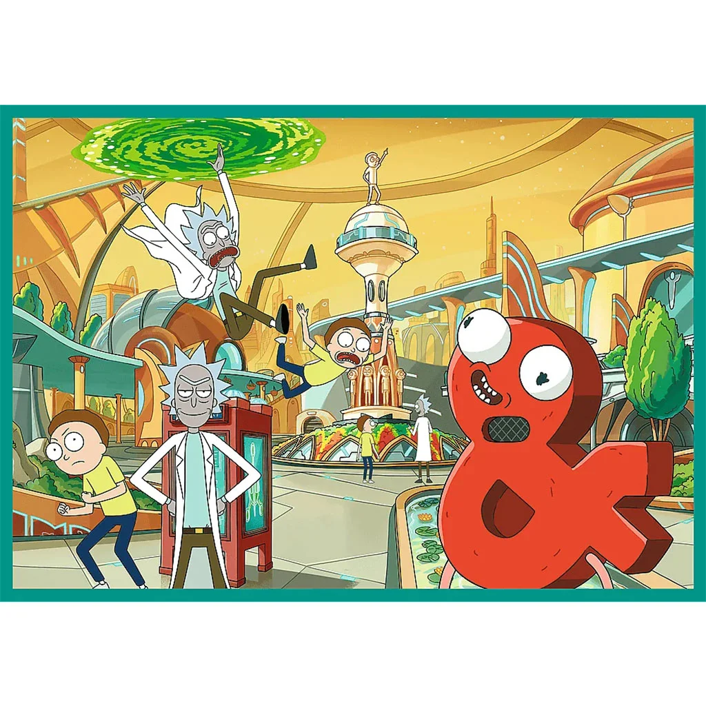 Rick és Morty Őrült kalandok 4x250db-os puzzle - Trefl kép 4