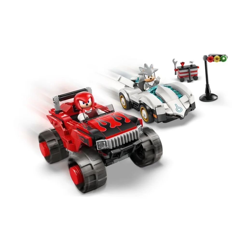 LEGO® Sonic the Hedgehog™: Silver autója Knuckles monster truckja ellen (77118) kép 3