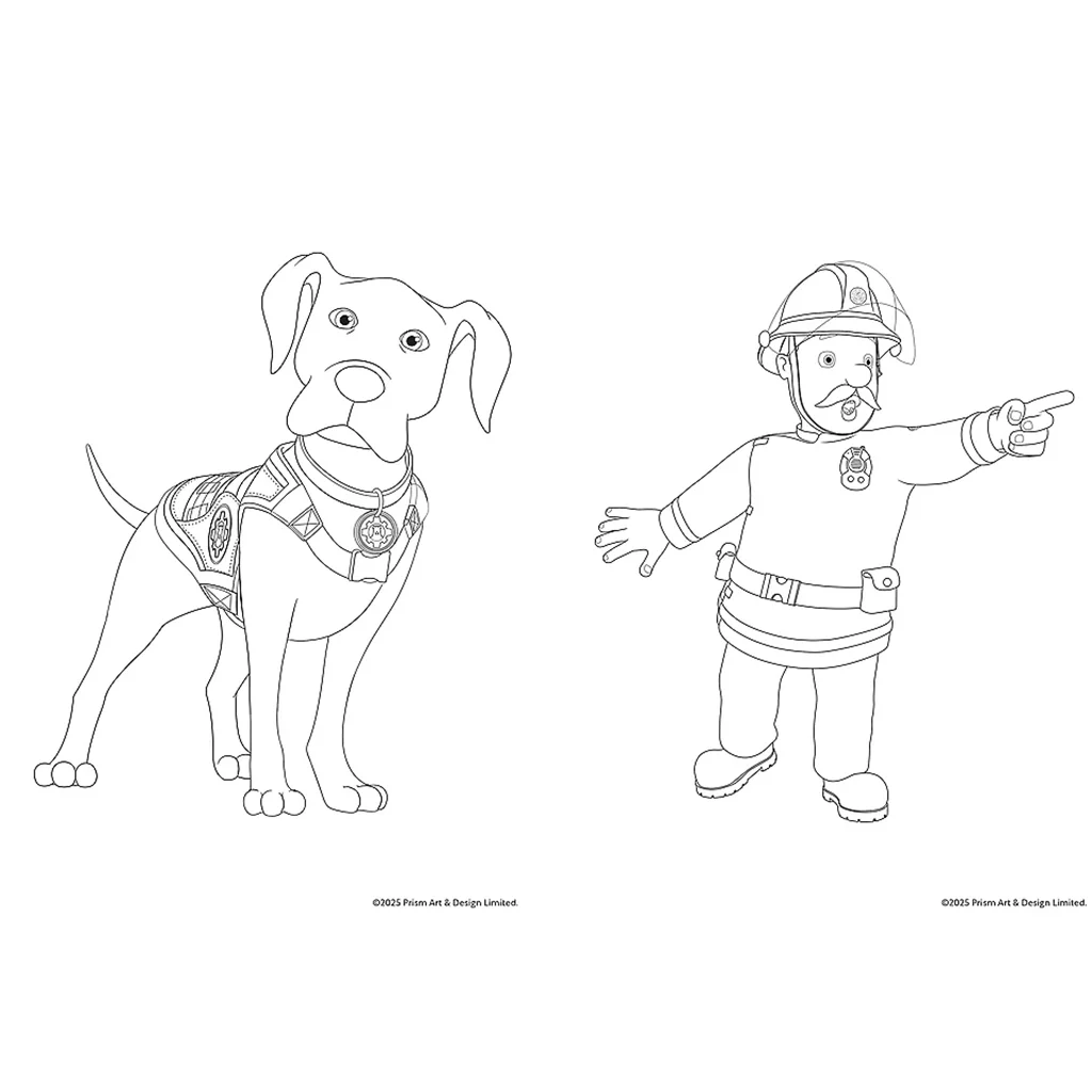 Sam a tűzoltó kifestőkönyv - Trefl kép 3