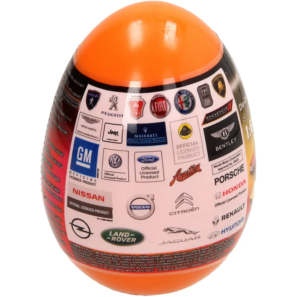 Welly: Meglepetés fém modell kisautó tojásban 1/60 1db kép 2