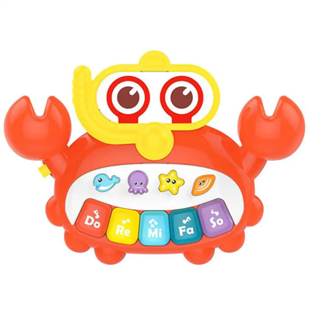 Rák alakú bébi szintetizátor játék hangszer kép 2