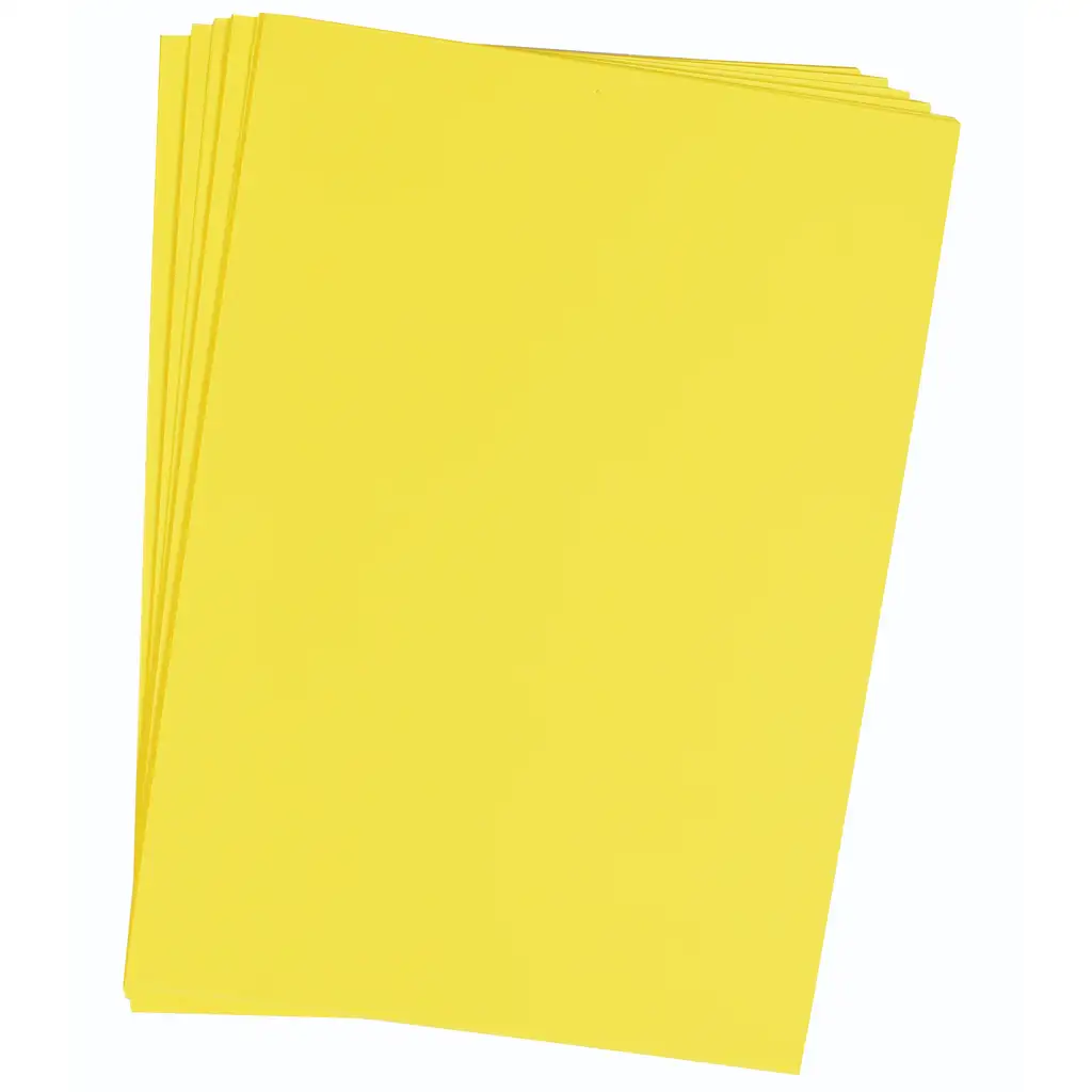 PlayBox: Citromsárga kartonpapír szett A/4-es 25 db-os szett 180gr