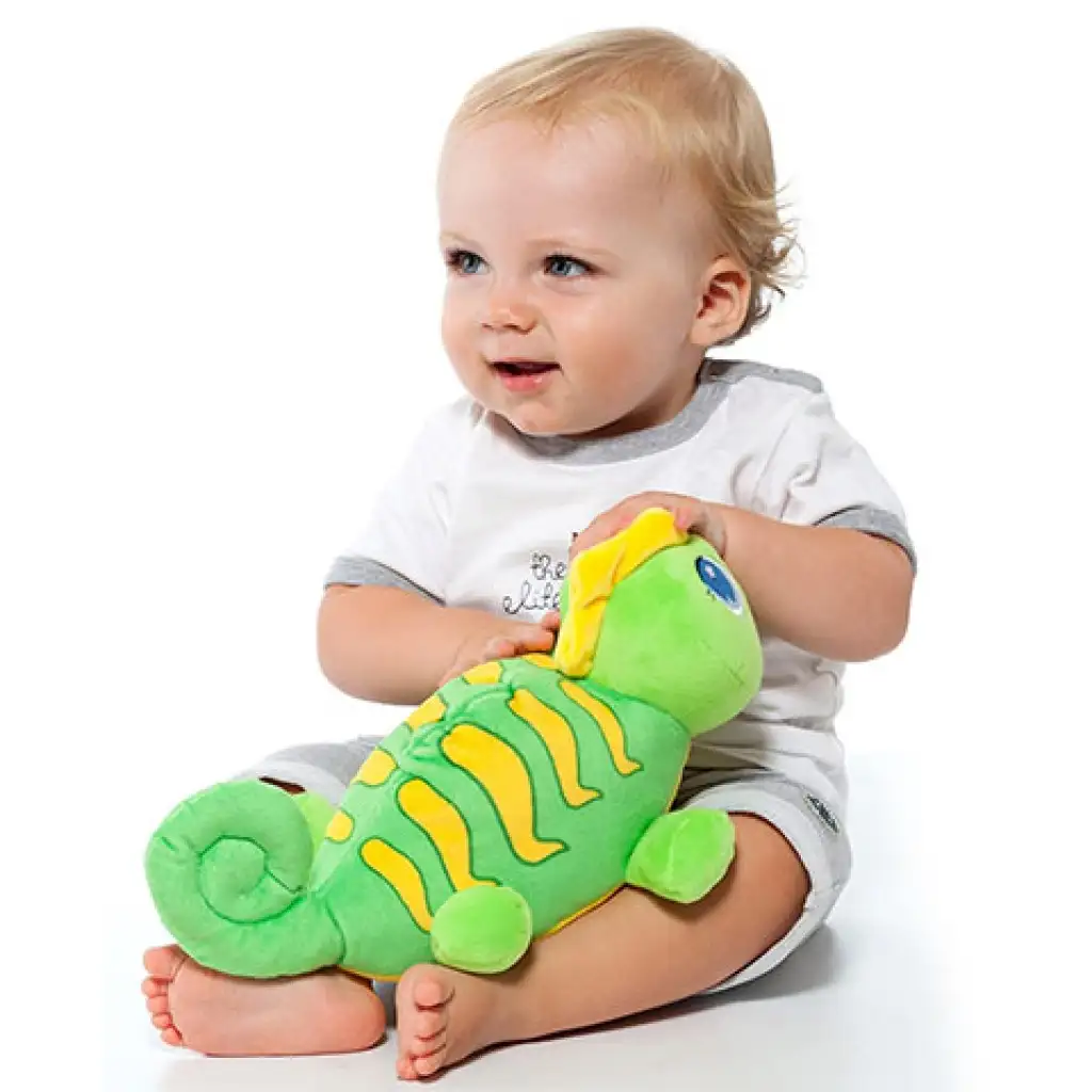 Molto: GusyLuz plüss kaméleon alvópajtás fénnyel kép 3