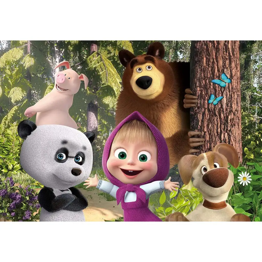 Mása és a medve barátai 24db-os puzzle 50x35cm - Lisciani kép 2