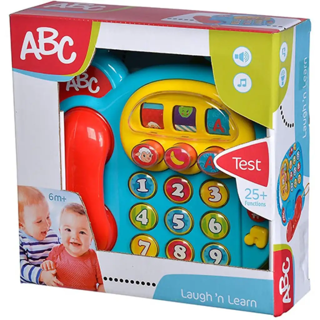 ABC színes telefon fény és hang effektekkel - Simba Toys kép 3