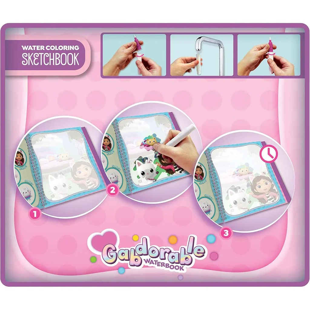 Gabi babaháza Gabdorable vízzel festhető színezőkönyv - Lisciani kép 3