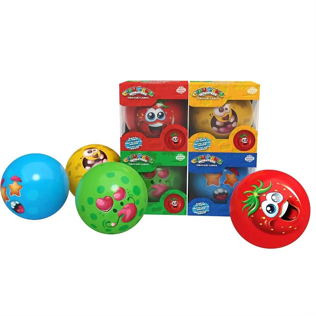 Ciki-caki labda Szörnyecskés - kék 10cm-es kép 2