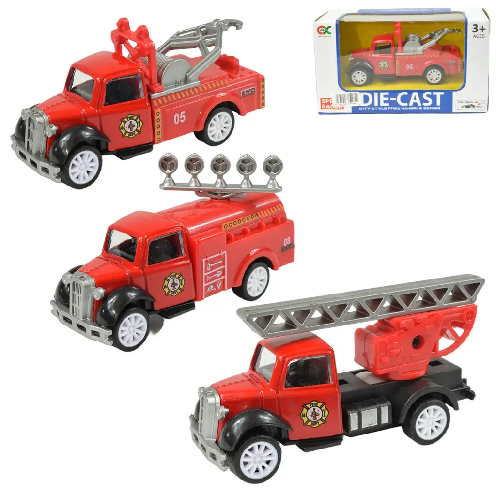 Speed Racer: Lendkerekes tűzoltókamion többféle változatban 7cm 1db