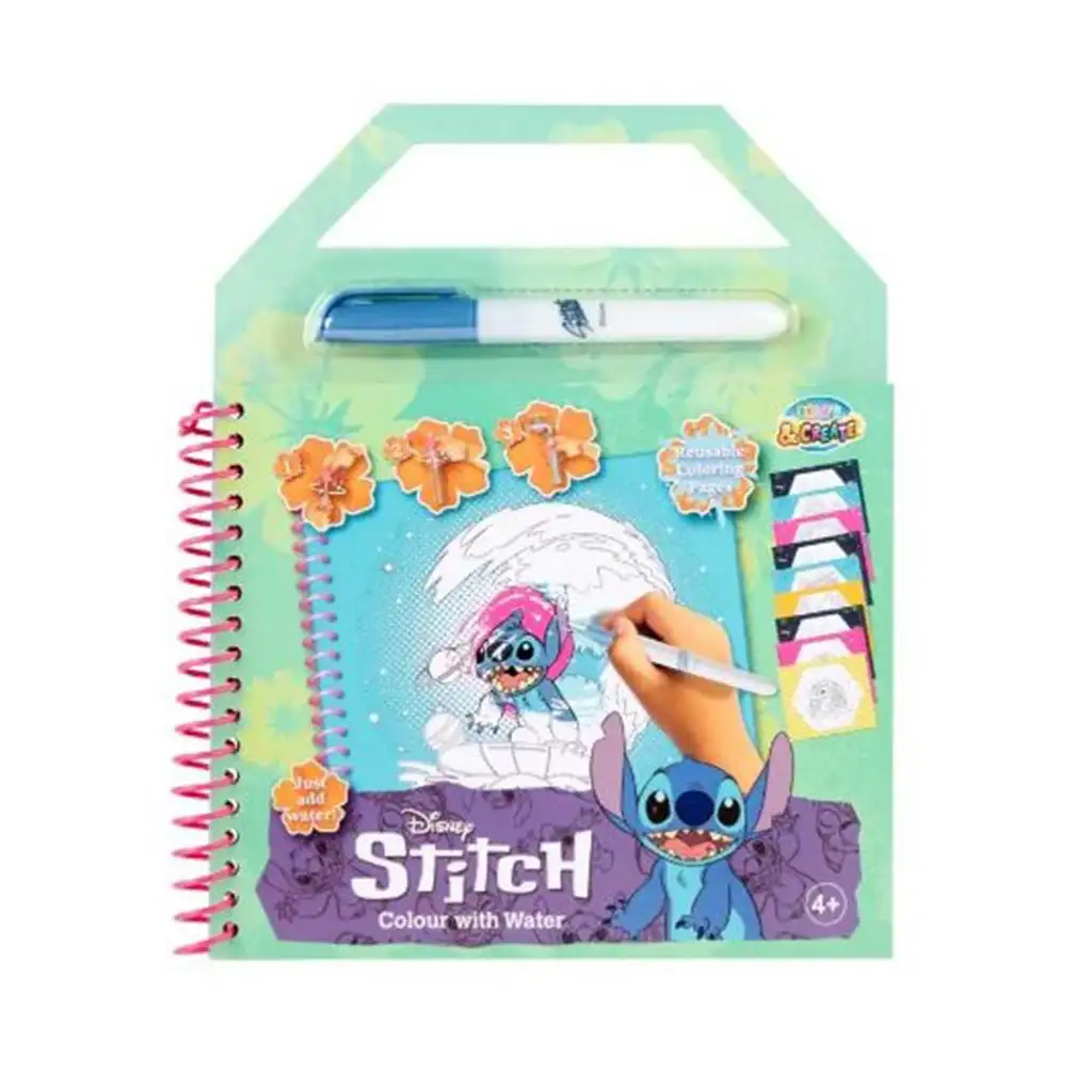 Canenco: Disney Stitch vízzel színezhető foglalkoztató füzet