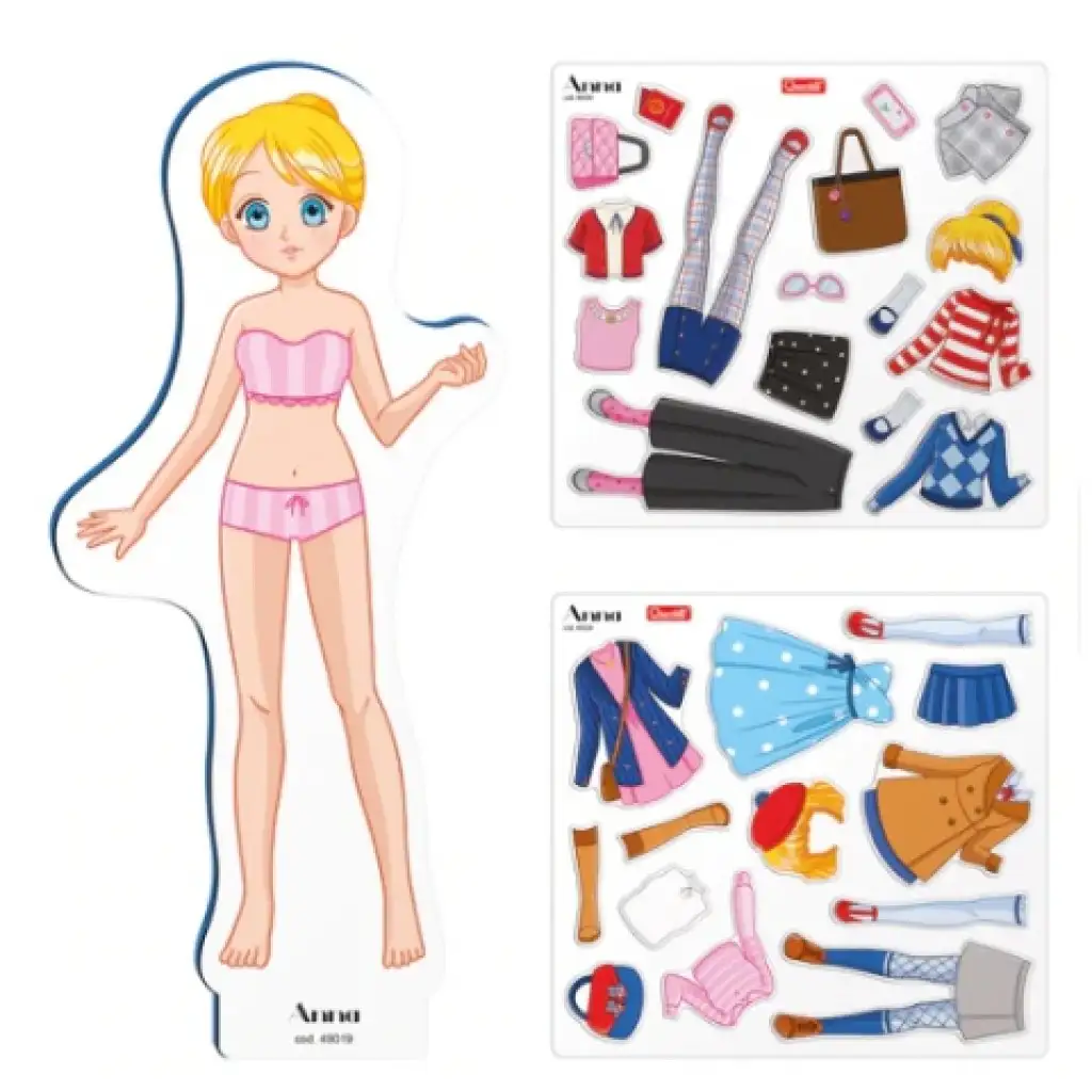 Quercetti: Mágneses babaöltöztető játék - Anna kép 3